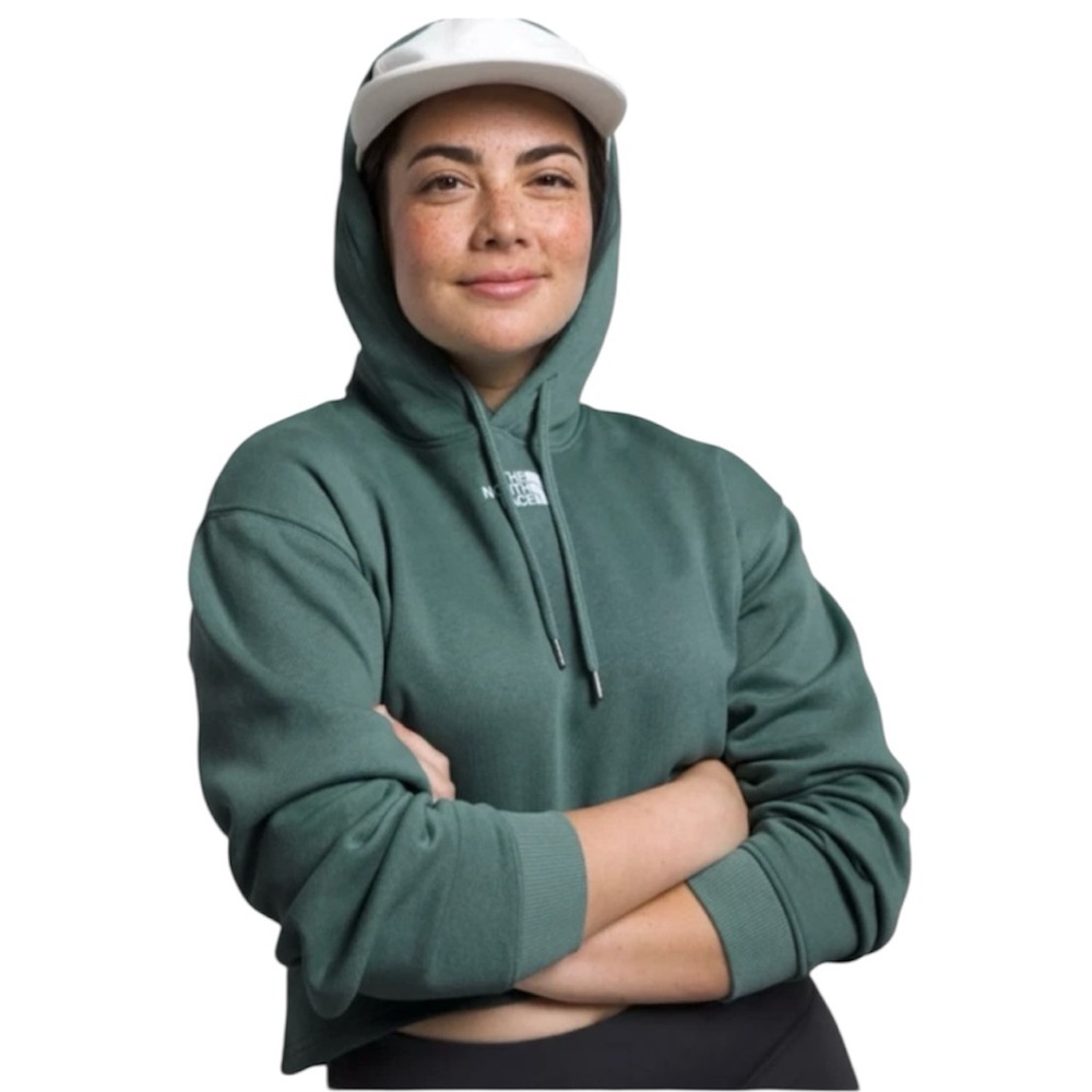 The North Face Fleece Lined Evolution Hi-Low Pullover Hoodie in Green Size L